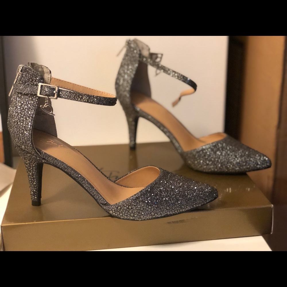 Metallic Mary Janes